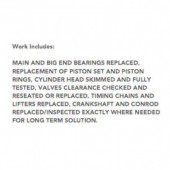 RECONDITIONED : 2.0 C4 SpaceTourer Engine Citroen Grand Peugeot BlueHDi (2016-ON) EHY 163-165 BHP Diesel Engine