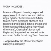 Reconditioned : 1.5 Connect Engine Ford Tdci Transit (2013-ON) 101 Bhp XVGA Diesel Engine