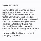 Reconditioned : 2.0 Transit ENGINE Tdci Tourneo Custom MK8 YMFA Euro6 FWD (2013-On) Diesel Engine